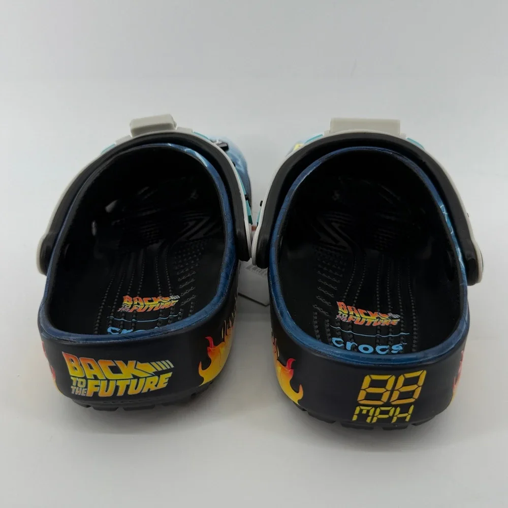 Crocs Back to The Future Classic Clogs Men 6/Women 8 Jibbitz Light Up 211503-90H
